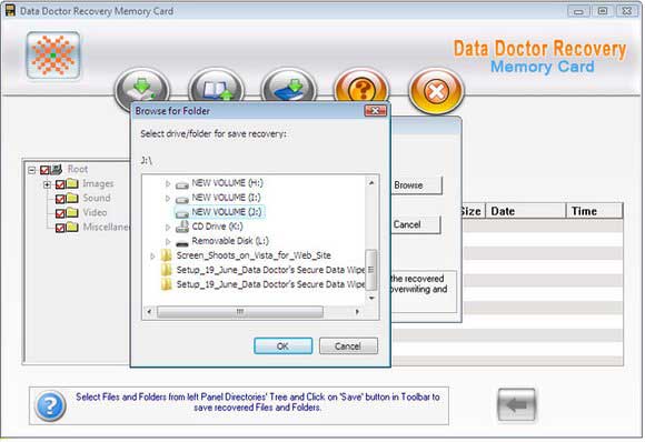 Screenshot of Memory Card Recovery