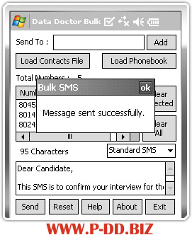 SMS messaging program