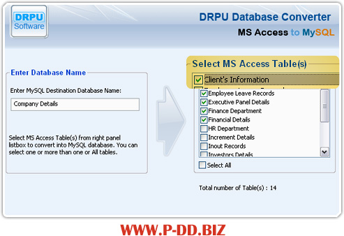 MS Access to MySQL Database Conversion Software