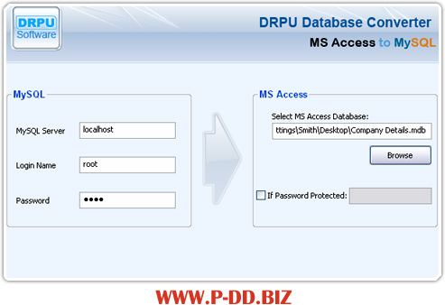MS Access to MySQL Database Conversion Software